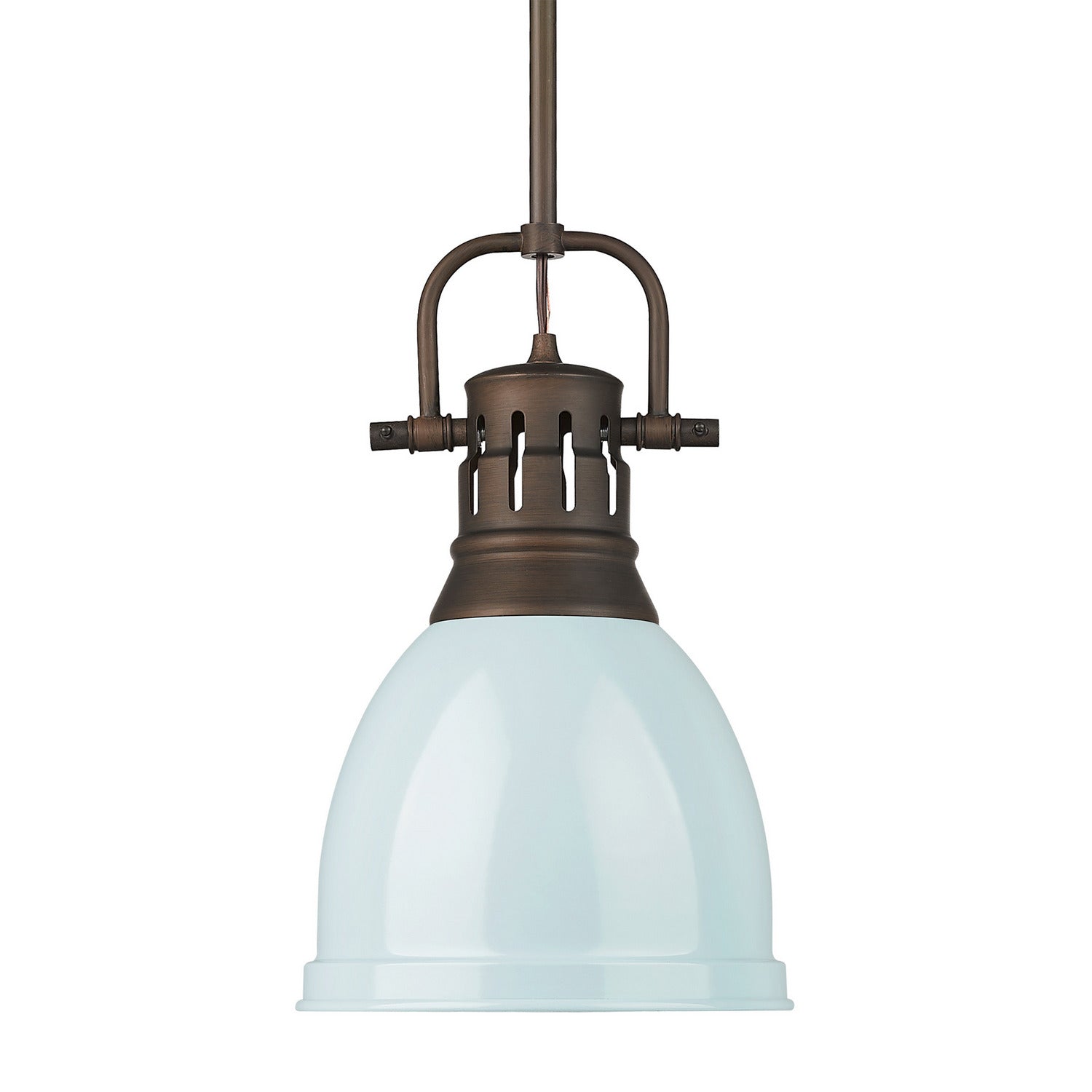 Golden - 3604-S RBZ-SF - One Light Pendant - Duncan - Rubbed Bronze