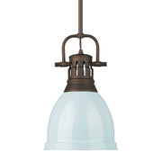 Golden - 3604-S RBZ-SF - One Light Pendant - Duncan - Rubbed Bronze