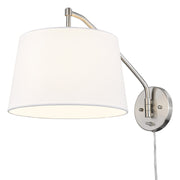 Golden - 3694-A1W PW-MWS - One Light Swing Arm - Ryleigh - Pewter