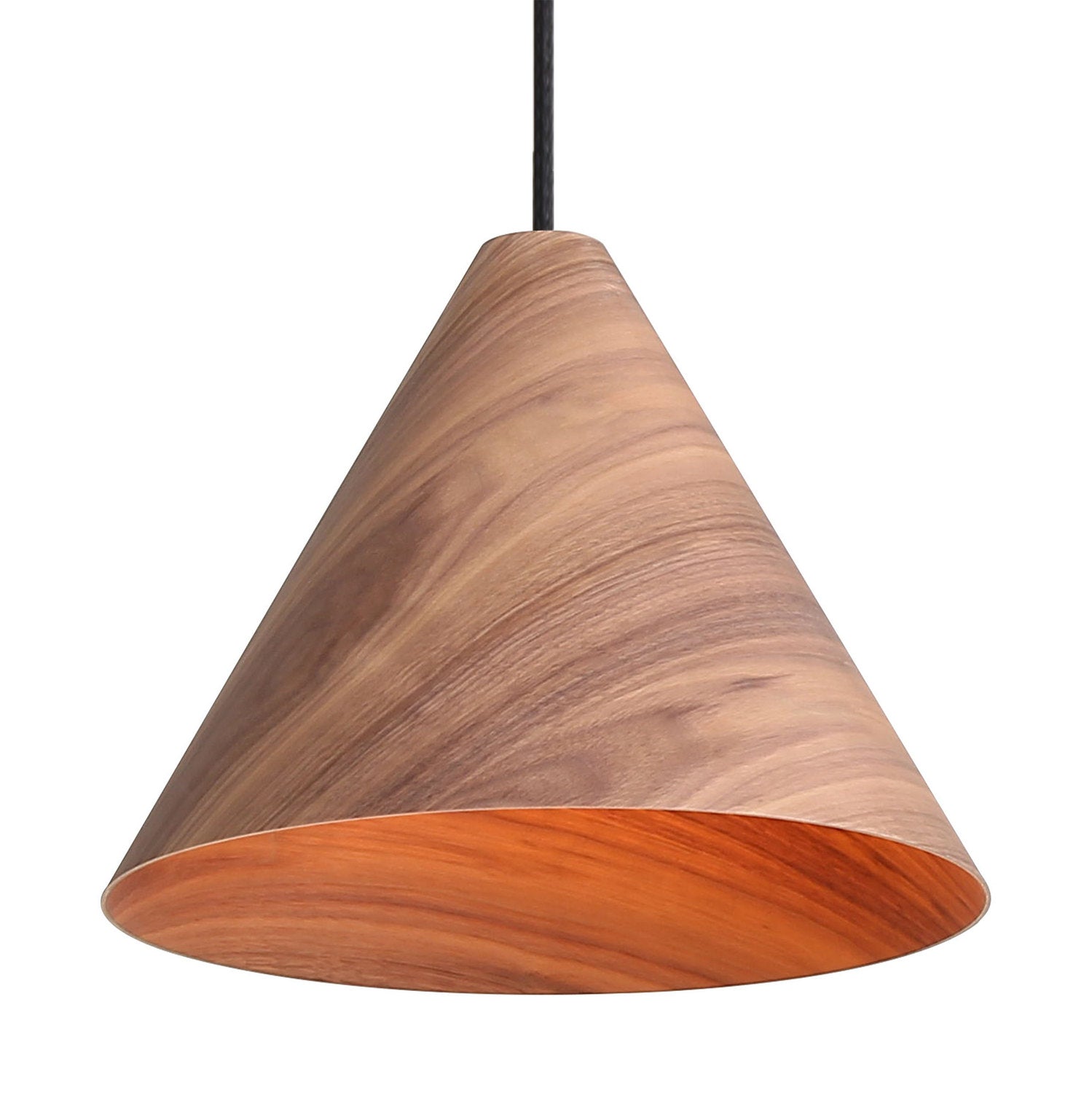 Golden - 3988-13 DWA - One Light Pendant - Conique - Dark Walnut
