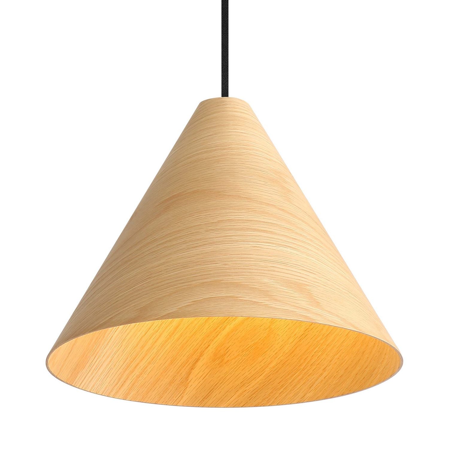 Golden - 3988-13 LWA - One Light Pendant - Conique - Light Walnut