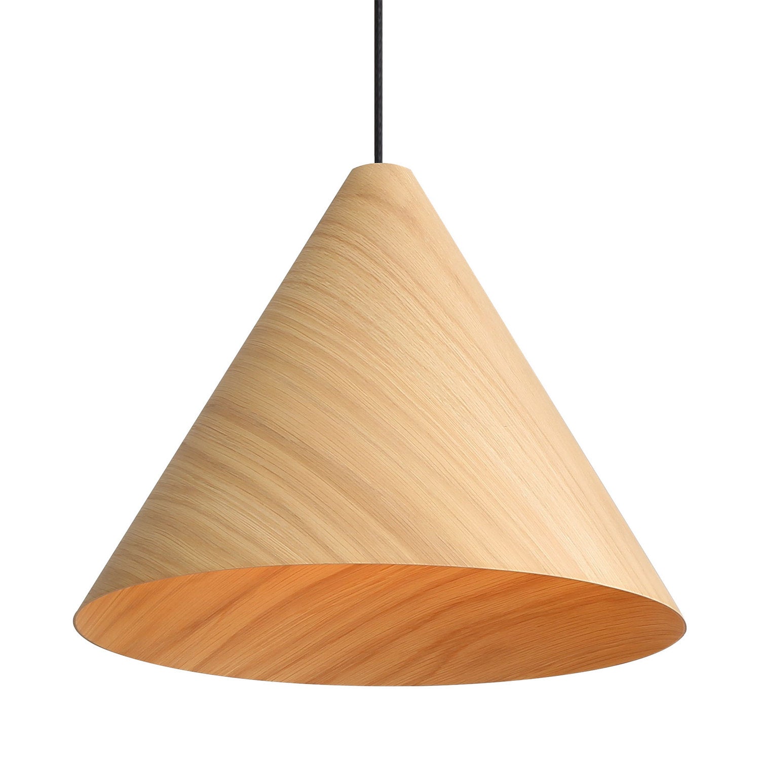 Golden - 3988-18 LWA - Two Light Pendant - Conique - Light Walnut