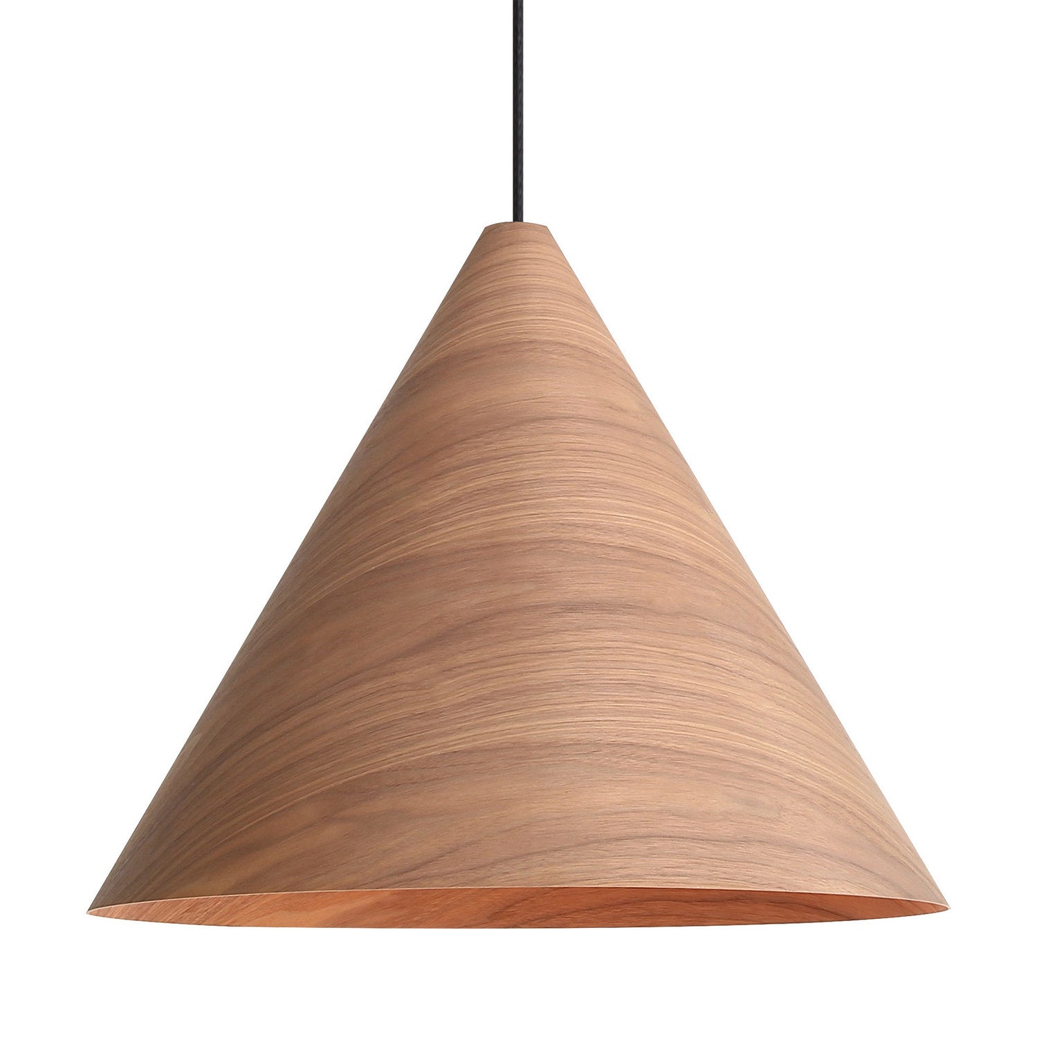 Golden - 3988-24 DWA - Three Light Pendant - Conique - Dark Walnut