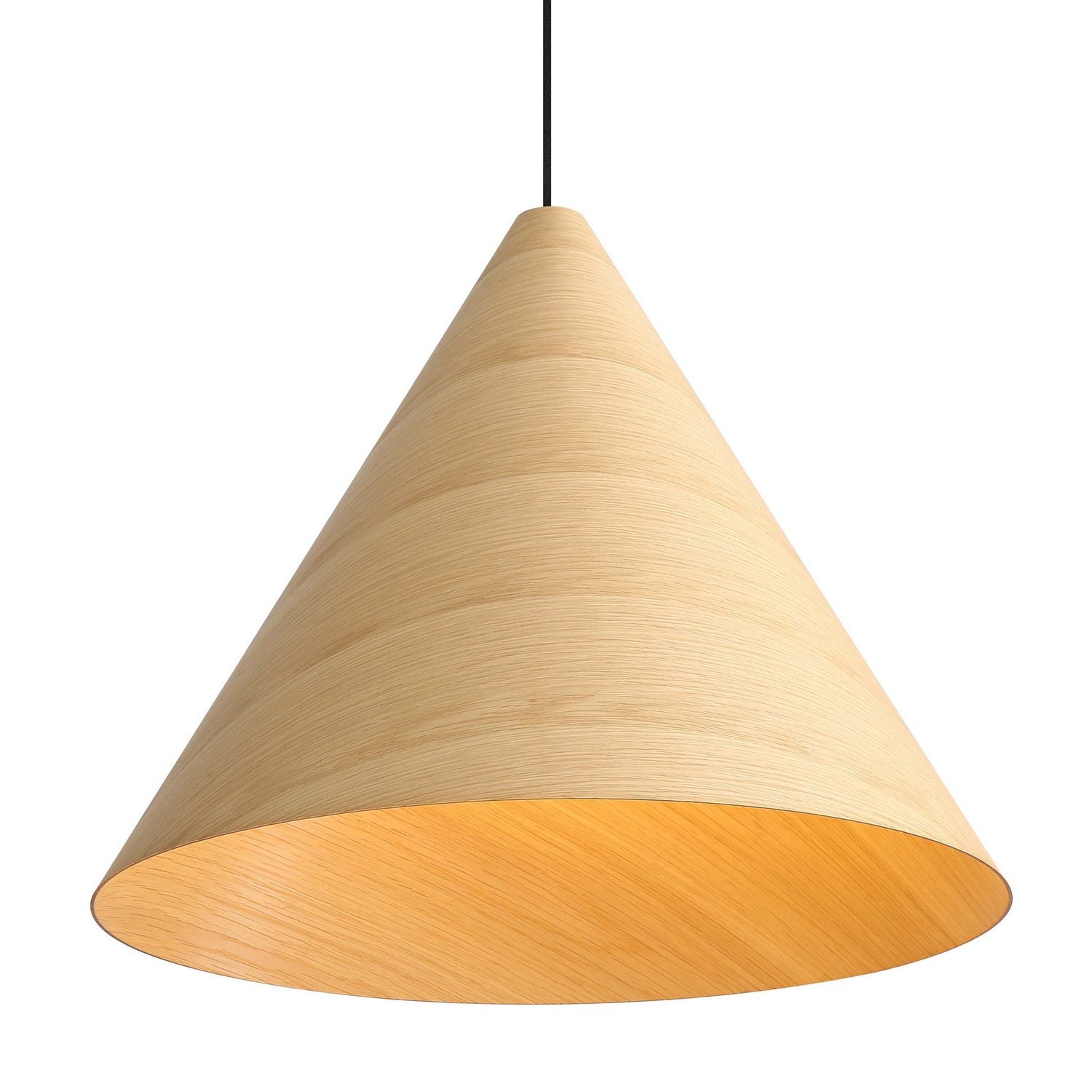 Golden - 3988-24 LWA - Three Light Pendant - Conique - Light Walnut