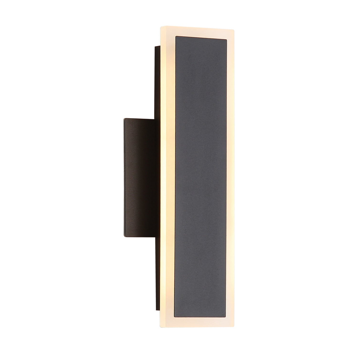 Golden - 4072-OWL12 SNB - LED Outdoor Wall Sconce - Obsidian - Sand Black