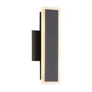 Golden - 4072-OWL12 SNB - LED Outdoor Wall Sconce - Obsidian - Sand Black