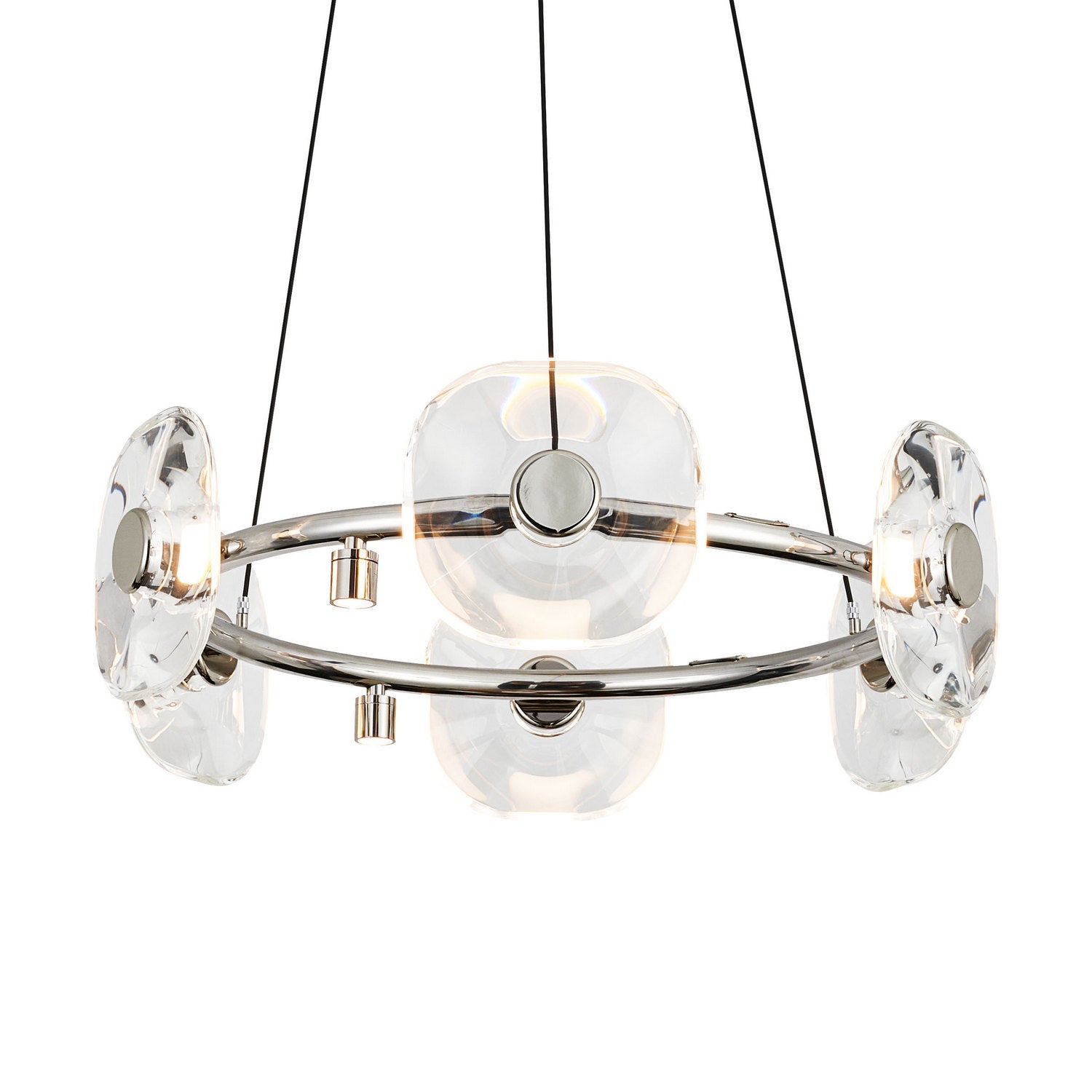 Golden - 5028-6 CH - LED Chandelier - Celestia - Chrome