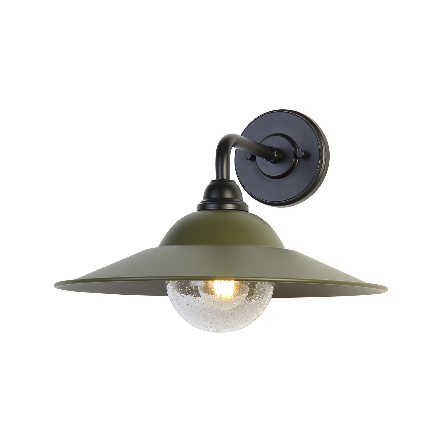 Golden - 5096-OWL15 BLK-MP-SB - One Light Wall Sconce - Croma - Matte Black