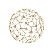 Golden - 5462-24 NBS - LED Pendant - Spheris - Natural Brass