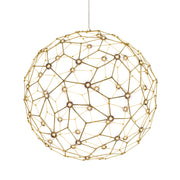 Golden - 5462-32 NBS - LED Pendant - Spheris - Natural Brass