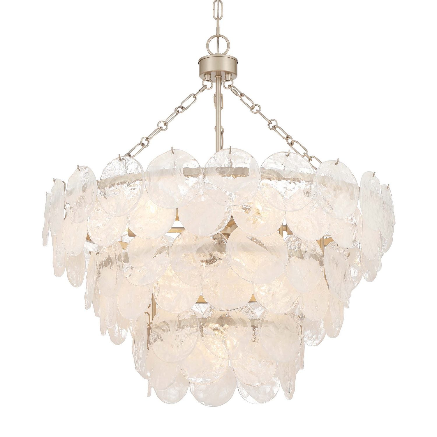 Golden - 6007-27 AGS-CCG - 11 Light Pendant - Cascada - Aegean Silver