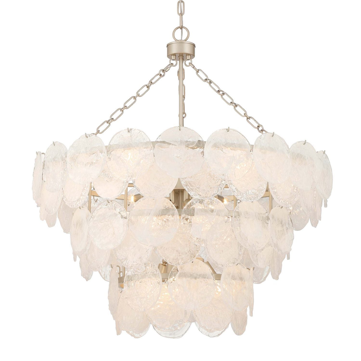 Golden - 6007-32 AGS-CCG - 13 Light Pendant - Cascada - Aegean Silver