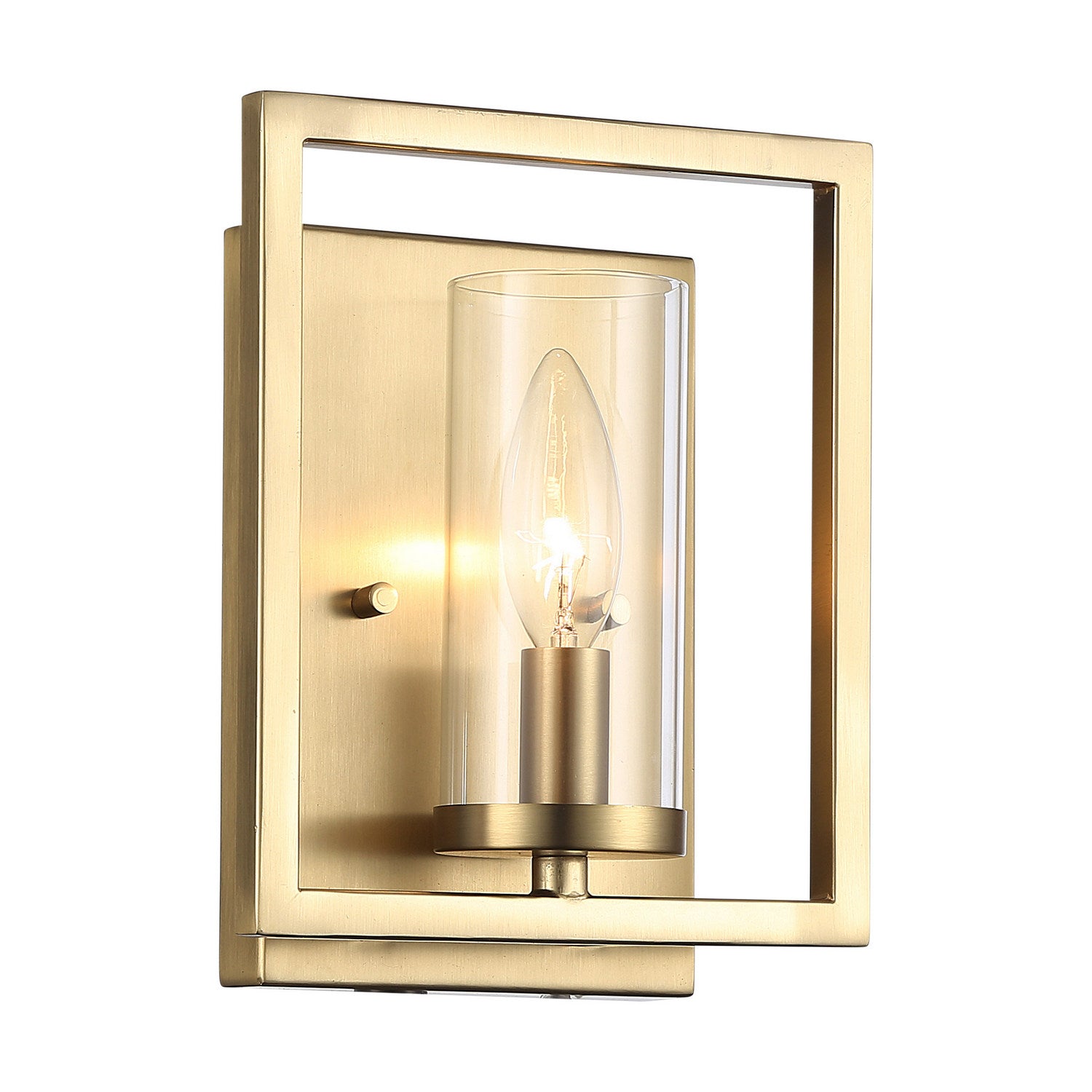 Golden - 6068-1W BCB - One Light Wall Sconce - Marco - Brushed Champagne Brass