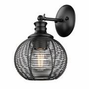 Golden - 6802-1W BLK - One Light Wall Sconce - Calypso - Matte Black