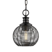 Golden - 6802-M1L BLK - One Light Mini Pendant - Calypso - Matte Black