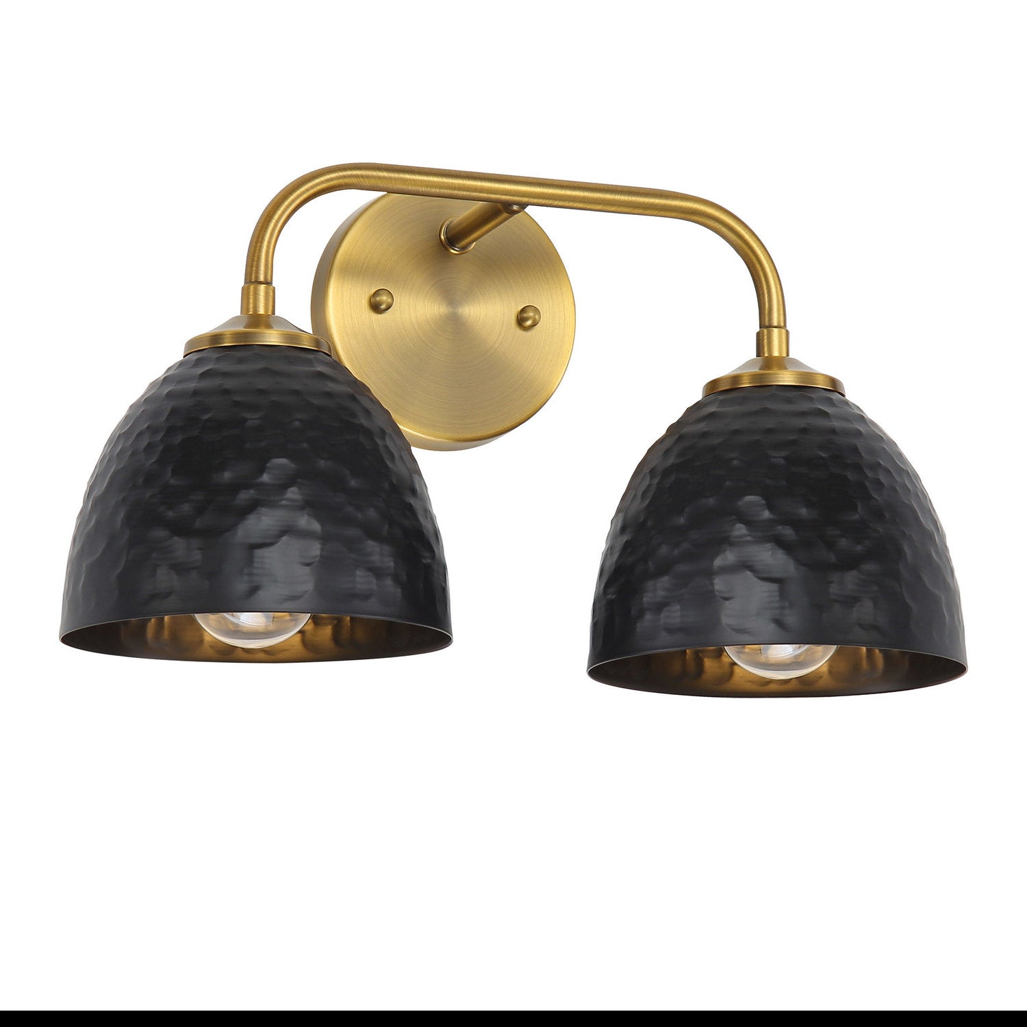 Golden - 6950-BA2 MBS-BLK - Two Light Vanity - Shepard - Modern Brass