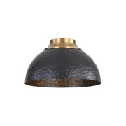 Golden - 6950-FM MBS-BLK - Three Light Flush Mount - Shepard - Modern Brass