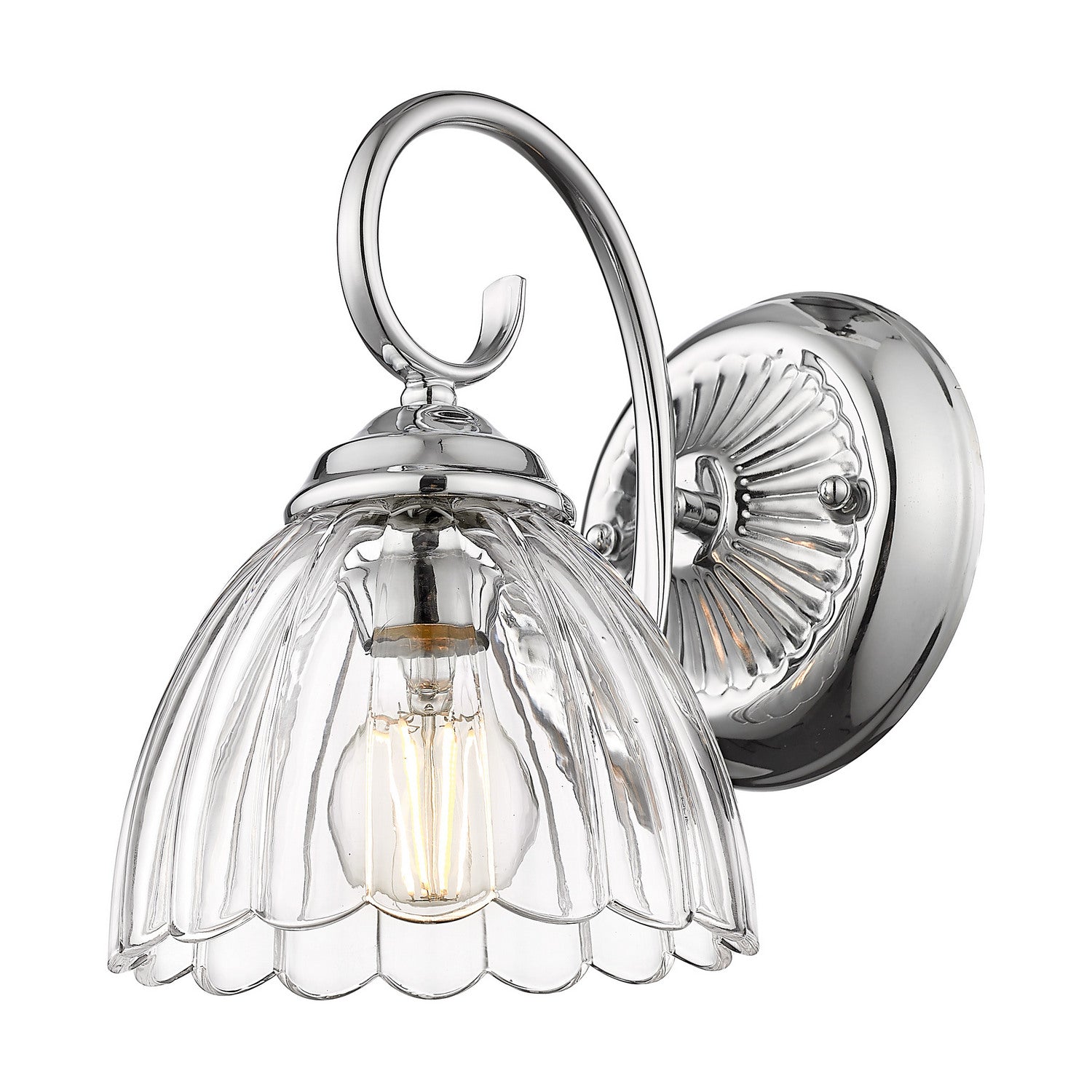 Golden - 6952-1W CH-CLR - One Light Wall Sconce - Audra - Chrome