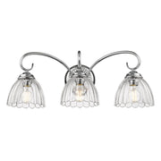 Golden - 6952-BA3 CH-CLR - Three Light Vanity - Audra - Chrome