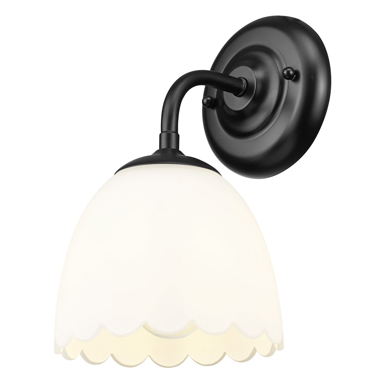 Golden - 6954-1W BLK-OP - One Light Wall Sconce - Dorinda - Matte Black