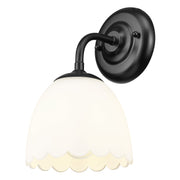 Golden - 6954-1W BLK-OP - One Light Wall Sconce - Dorinda - Matte Black