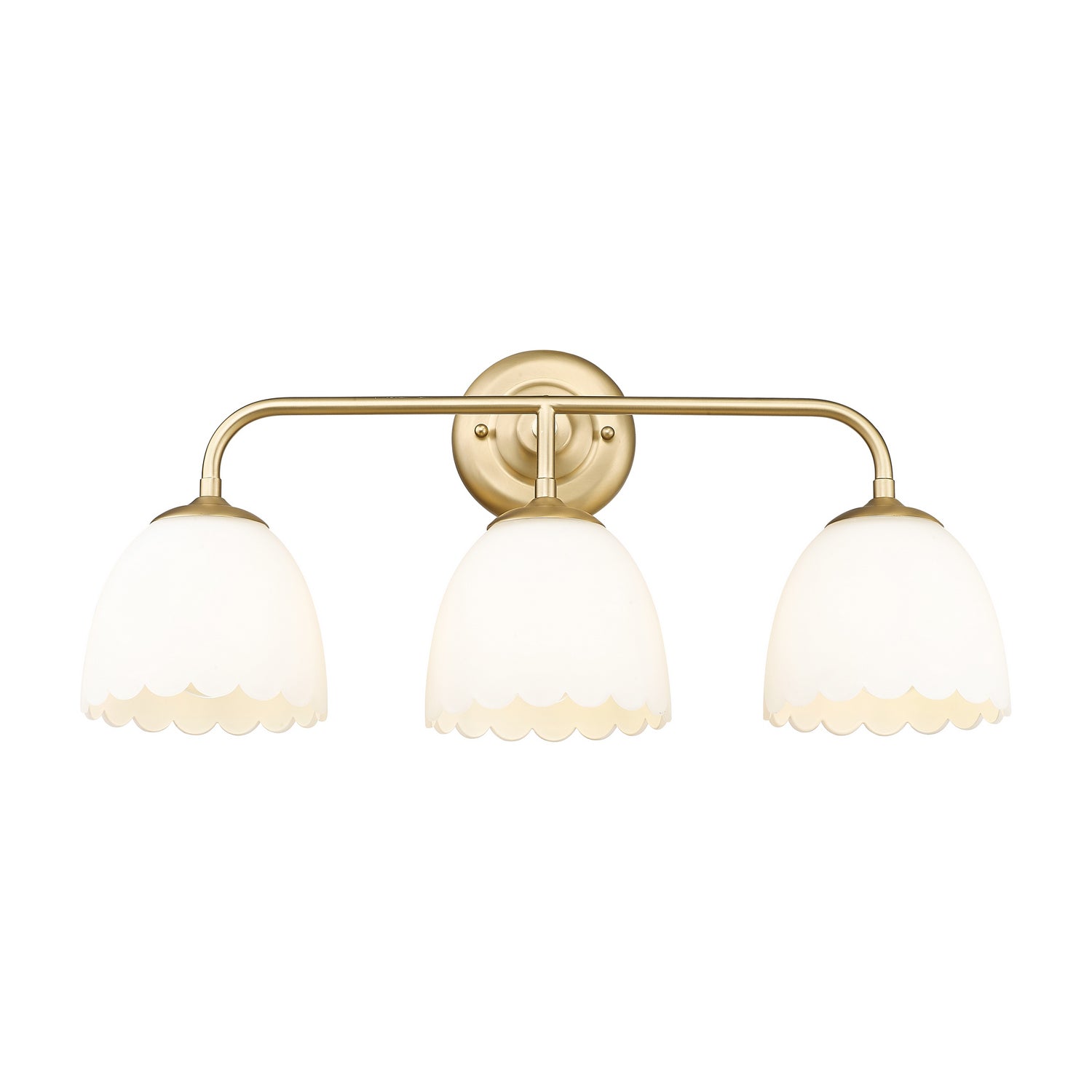 Golden - 6954-BA3 BCB-OP - Three Light Vanity - Dorinda - Brushed Champagne Brass