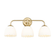 Golden - 6954-BA3 BCB-OP - Three Light Vanity - Dorinda - Brushed Champagne Brass