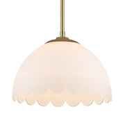 Golden - 6954-M BCB-OP - One Light Pendant - Dorinda - Brushed Champagne Brass