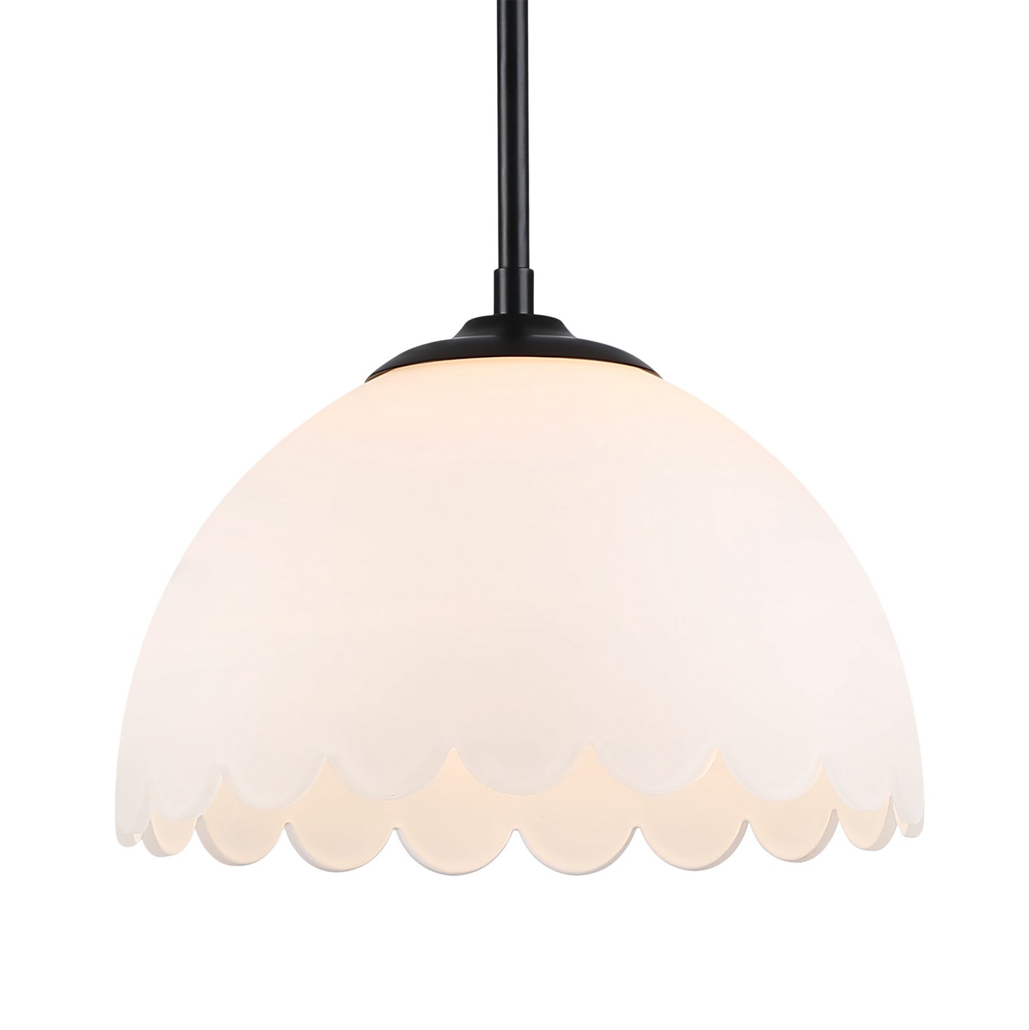 Golden - 6954-M BLK-OP - One Light Pendant - Dorinda - Matte Black