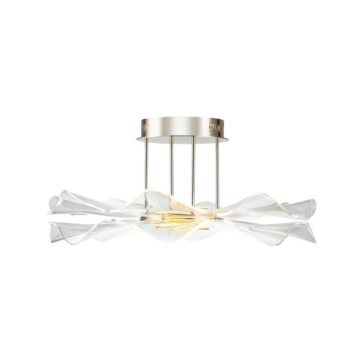Golden - 8046-SF LG - LED Semi-Flush Mount - Vetrina - Light Gold