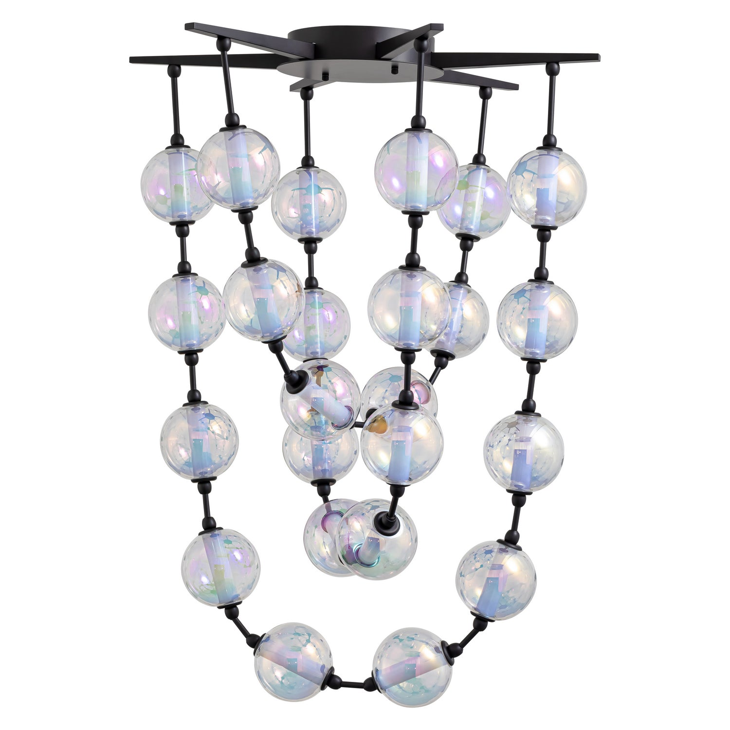 Golden - 9013-34 BLK - LED Pendant - Pearla - Matte Black