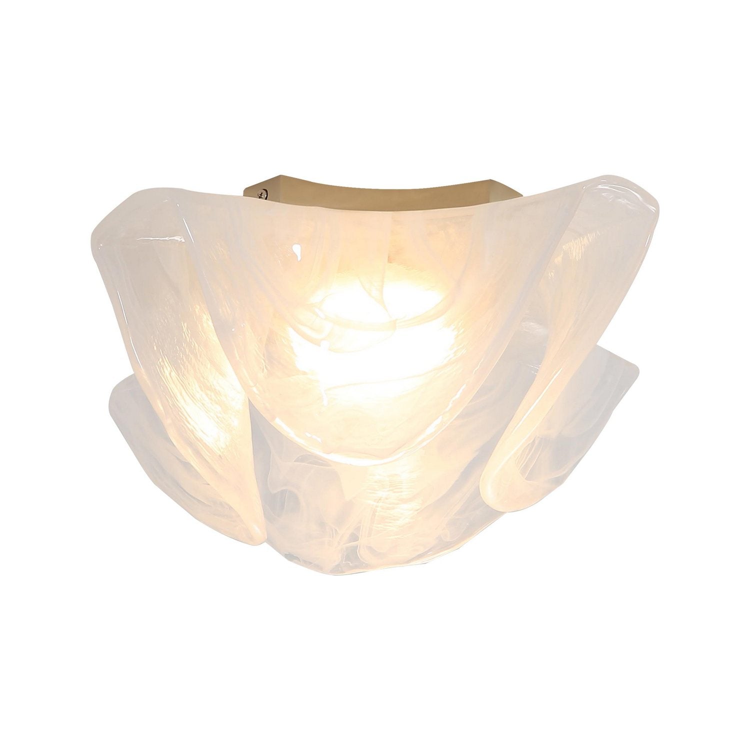 Golden - 9608-FM PN - LED Flush Mount - Glacier - Polished Nickel
