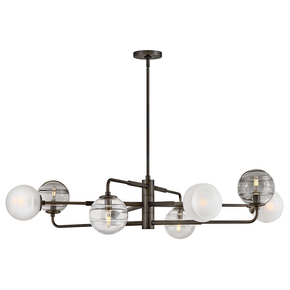 Fredrick Ramond - FR30508BX - LED Chandelier - Oberon - Black Oxide