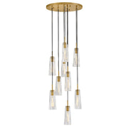 Fredrick Ramond - FR31104HBR-CL - LED Pendant - Cosette - Heritage Brass