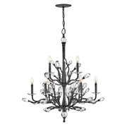 Fredrick Ramond - FR46809BGR - LED Chandelier - Eve - Brushed Graphite