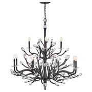 Fredrick Ramond - FR46810BGR - LED Chandelier - Eve - Brushed Graphite