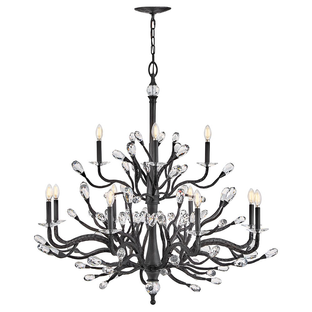 Fredrick Ramond - FR46810BGR - LED Chandelier - Eve - Brushed Graphite