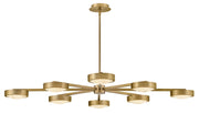Fredrick Ramond - FR31014LCB - LED Semi Flush Mount - Cava - Lacquered Brass