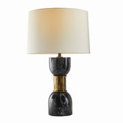 Arteriors - PTI15-229 - One Light Table Lamp - Dalton - Black/Antique Brass/Off-White/Off-White