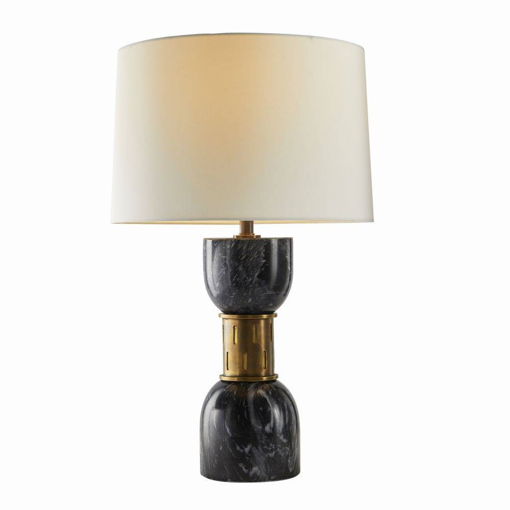 Arteriors - PTI15-229 - One Light Table Lamp - Dalton - Black/Antique Brass/Off-White/Off-White