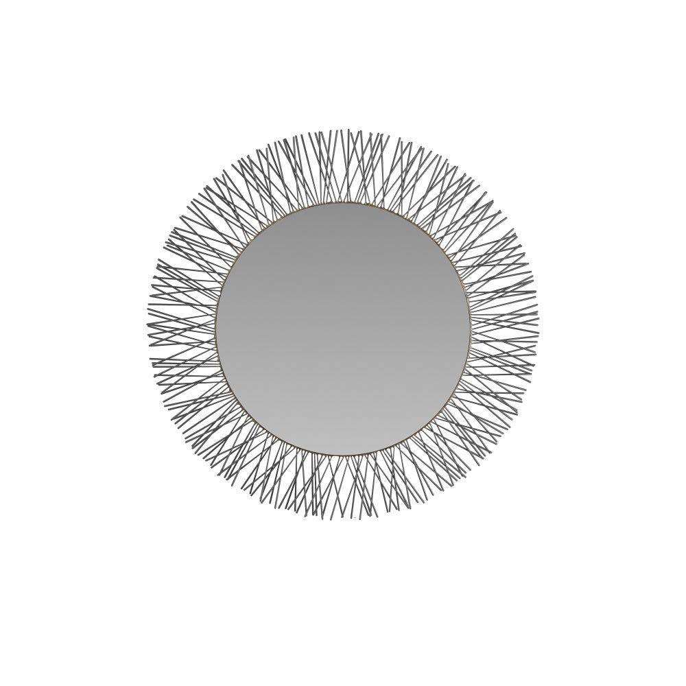Arteriors - WMI29 - Mirror - Ziggy - Burnished Iron, Iron