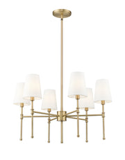 Millennium - 16106-VB - Six Light Chandelier - Adorra - Vintage Brass