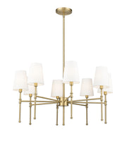 Millennium - 16108-VB - Eight Light Chandelier - Adorra - Vintage Brass