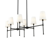 Millennium - 16506-MB - Six Light Chandelier - Adorra - Matte Black