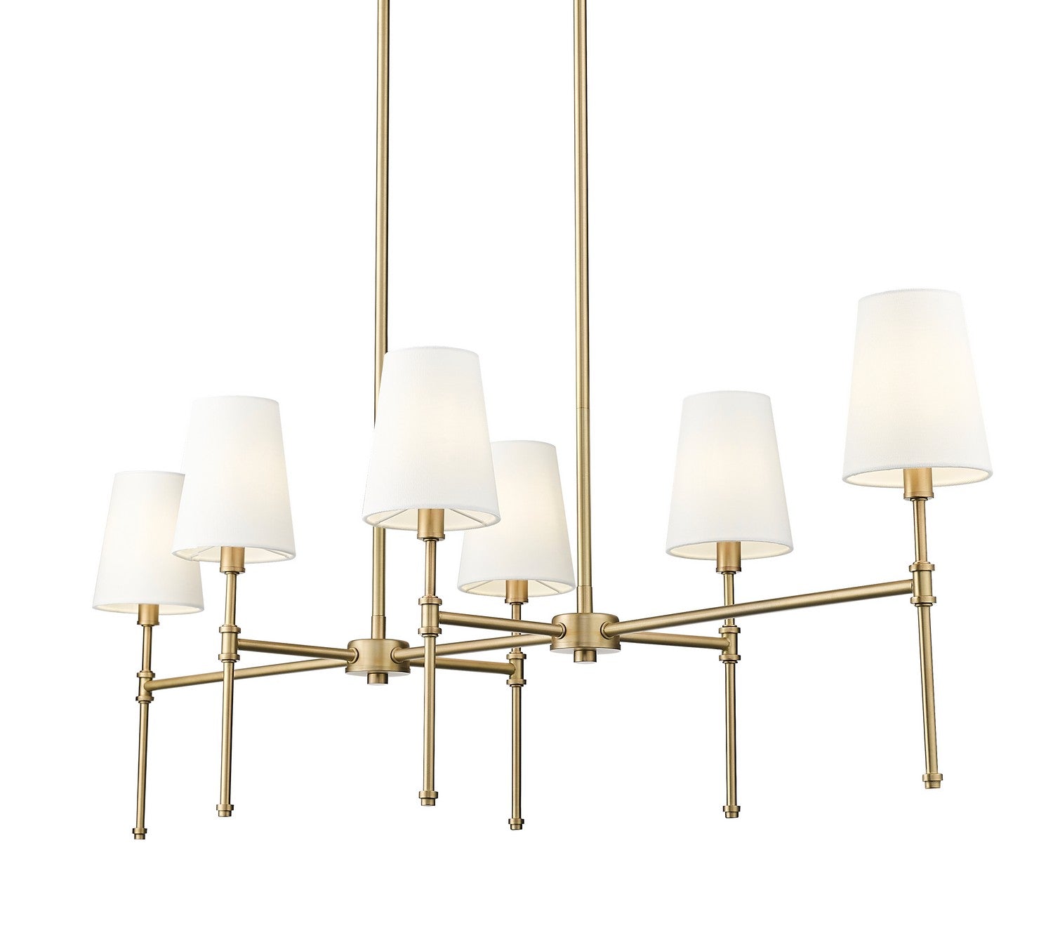 Millennium - 16506-VB - Six Light Chandelier - Adorra - Vintage Brass