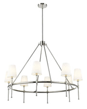 Millennium - 16608-PN - Eight Light Chandelier - Adorra - Polished Nickel