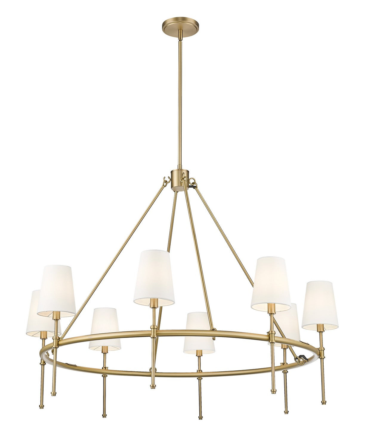 Millennium - 16608-VB - Eight Light Chandelier - Adorra - Vintage Brass