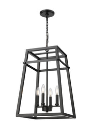 Millennium - 19204-MB - Four Light Pendant - Tellsa - Matte Black