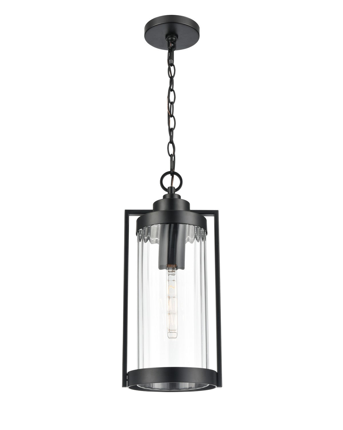 Millennium - 192401-PBK - One Light Outdoor Hanging Lantern - Braselton - Powder Coated Black