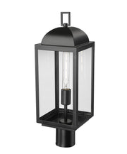Millennium - 194201-PBK - One Light Outdoor Post Lantern - Beaufort - Powder Coated Black
